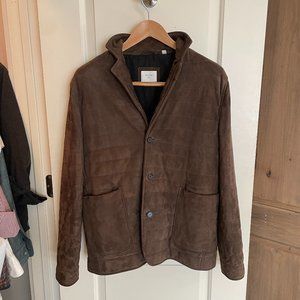 Billy Reid Goat Suede Insulated Blazer M